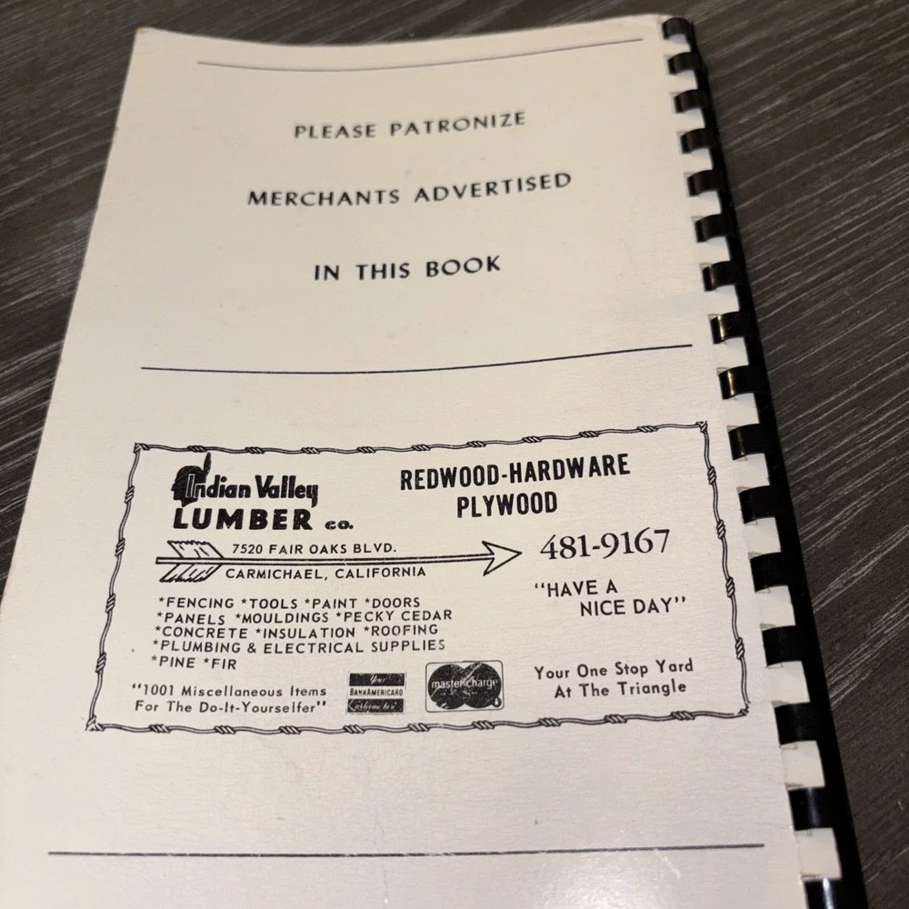 What's Cookin'? Roseville,‎ California Compiled By Carpenter Ladies No338 1972